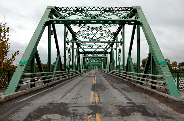 Iron bridge in Yamaska, Quebec (Canada)