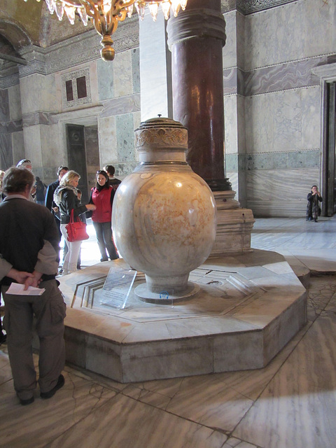 Ceremonial Lustration Urns brought from Pergamon and used for purification rituals.