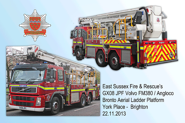 ESFRS Volvo Angloco Bronto Platform - Brighton - 22.11.2013