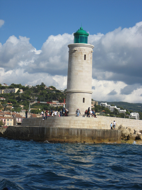 Harbor light at Cassis, France