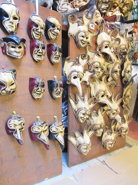 So many mask shops and stalls but not as many as churches.