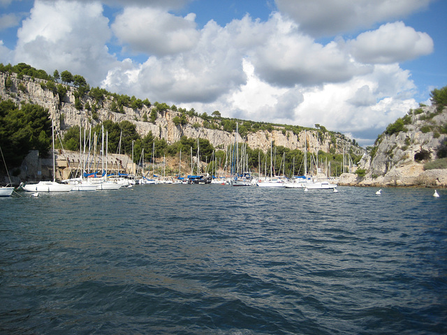 Yacht club or hotel in one of the calanques