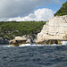 Tour by boat of the calanques near Cassis.  Calanques are small inlets with steeps sides cut into the limestone that dominates this part of France.