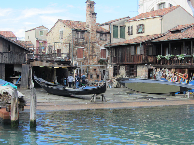 Even gondolas need an overhaul.  Heavy scent of lacquer.