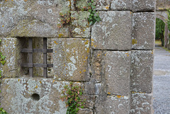 entrance wall, château de Pirou, France