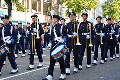 Leidens Ontzet 2013 – Optocht – Marching band Jong K&G