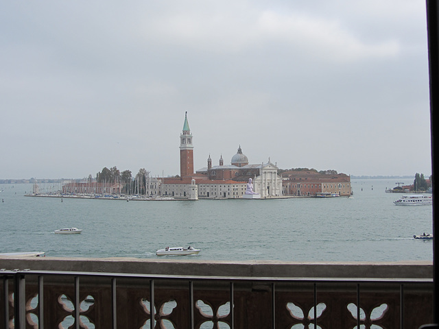 From a window at the Doge's Palace. Basilica of San Giorgio Maggiore