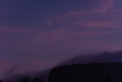 Abendstern.Und Nebel  - 20131203