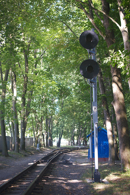 Lichtsignal vor Sonjatschna Bahnhof Lichtsignal vor Sonjatschna Bahnhof