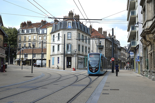 BESANCON: Essai du Tram Avenue Carnot 2014.06.18 - 13