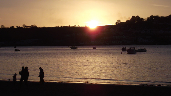 Everyone seemed to be waiting for the sunset