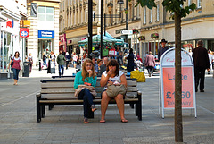 Two Girls Snacking at 09.40