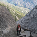 Climbing up the back of Moro Rock