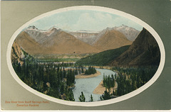 Bow River from Banff Springs Hotel, Canadian Rockies