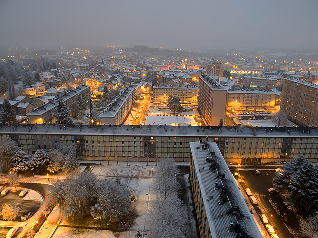 BELFORTPremière neige de la saison...