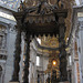 St. Peter's "baldachin," a bronze canopy above the alter designed by Bernini
