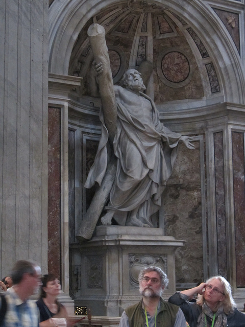 Statue of St. Andrew. St. Peter's Basilica