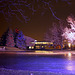 SCC skating pond at night