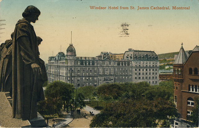 Windsor Hotel from St. James Cathedral, Montreal (106,131)