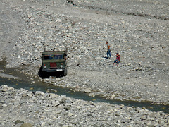 Working in a Dried-up River Bed