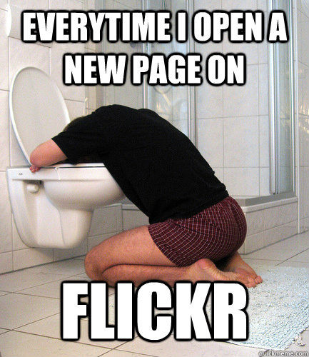 The new design of flickr