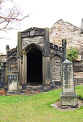 Monument to the architect Robert Burn, Old Cemetery, Waterloo Place, Edinburgh