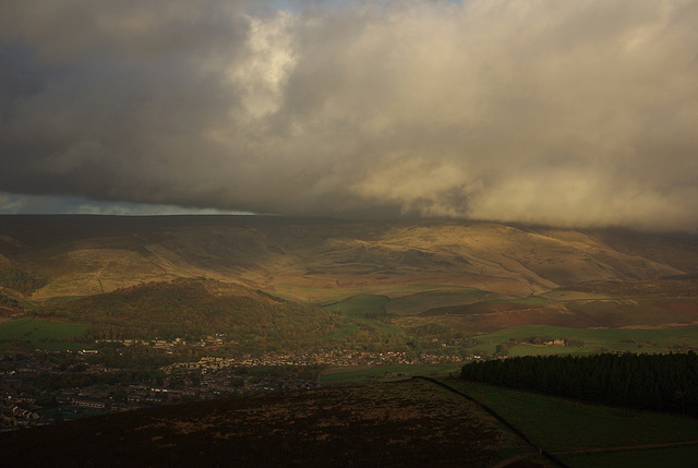 Clouds touching the Pennines