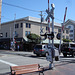 Railroad crossing bench / Banc de chemin de fer.