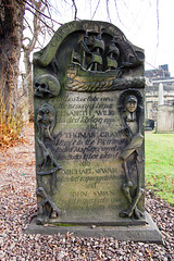 Memorial to the family of Captain John Gray, Old Cemetery, Waterloo Place, Edinburgh