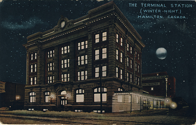 The Terminal Station (Winter Night) Hamilton, Canada
