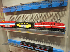 Lego train exhibit