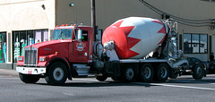 Kenworth cement truck in Portland, Oregon
