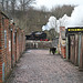 Steam at the end of the ginnel
