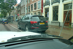 2010 Audi Q5 waiting at the bus stop