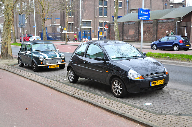 Two small cars