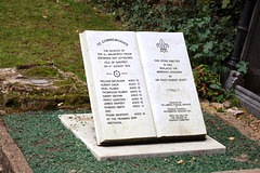 Memorial to drowned boy scouts, Nunhead Cemetery, Peckham, South London
