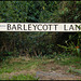 Barleycott Lane sign