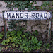 Manor Road sign