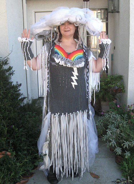 Crocheted Rainstorm Costume