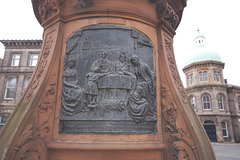 Detail of Burns Statue, Bernard Street, Leith, Edinburgh
