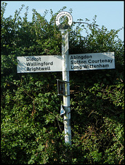 Wittenham signpost