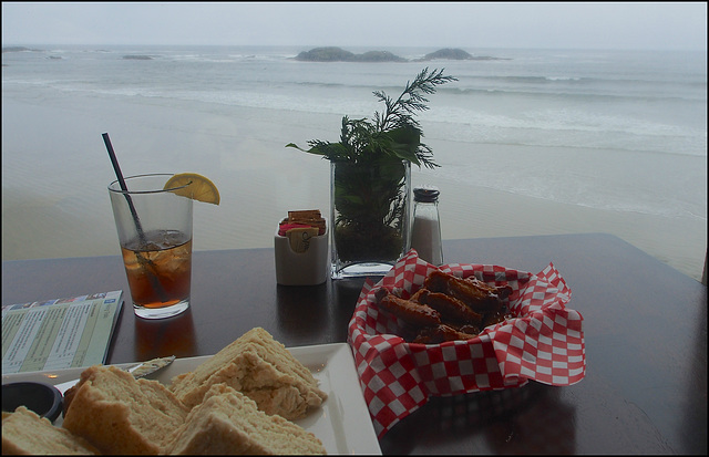 Lunch at the beach.