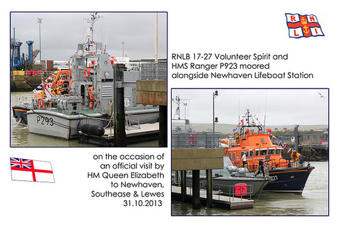 RNLB 17-27 & HMS Ranger  - Newhaven - 31.10.2013