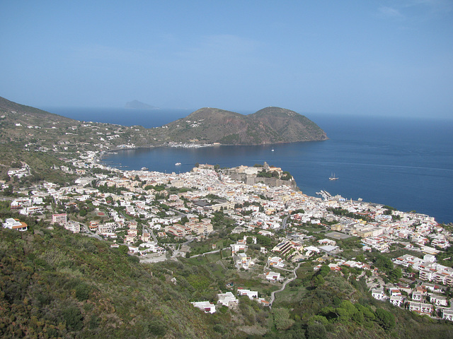 Sizilien, Liparische Inseln, Isole Eolie, Castel, Lipari Stadt