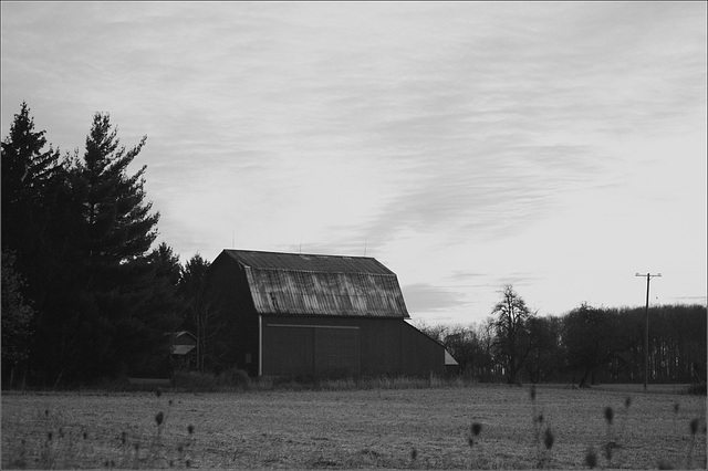 Barn and Sky