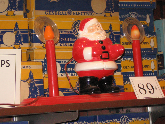 Santa Claus and Candles, Woolworth's Store Display at the National Christmas Center