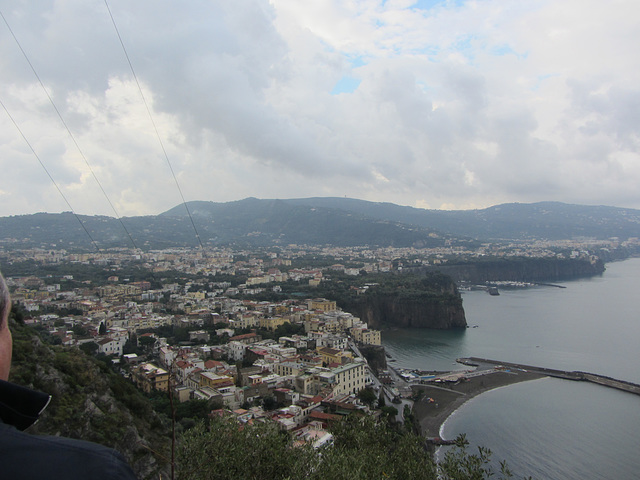 View of Sorrento in the foreground.