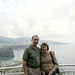 Above Sorrento. It's true, wearing a genuine Rick Steves, autograph-model, neck hanger document pouch adds 10 pounds.