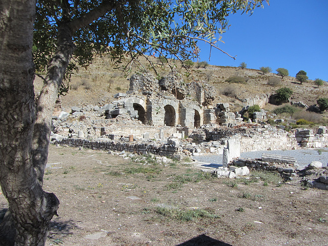 Remains of the Roman baths.