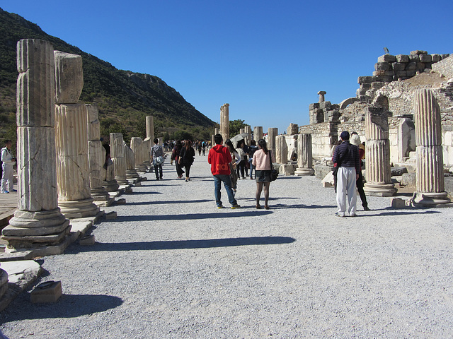 The ruins at Ephesus, Turkey.